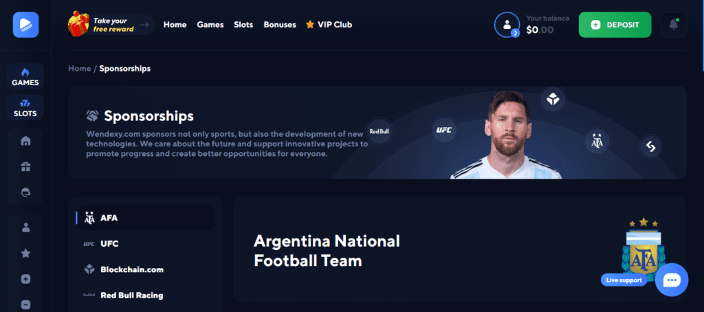 Screenshot of Homepage of Official Website of Wendexy.com